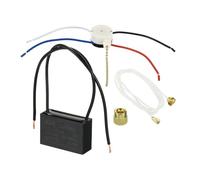 POWTAXBJGD Condensador de ventilador de techo de 250 V CA 50/60 Hz, 2 cables con interruptor de ventilador de 3 velocidades para ventilador de aire acondicionado, condensadores electrónicos de
