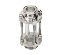 POWTAXBJGD Cristal de visión de flujo de 51 mm con abrazadera tri de 2 pulgadas, producto de acero inoxidable 304, casquillo de montaje OD 64 mm