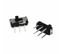 POWTAXBJGD Interruptores de palanca 20 piezas The Micro MSS22D18 Interruptor deslizante DIP 6Pins 2P2T Mango alto 2mm Interruptor deslizante Interruptor deslizante