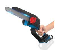 Powtree Mini motosierra con batería de 8 pulgadas para Makita 18 V, lubricante automático, mini motosierra con bloqueo de seguridad y potente motor para cortar madera y podar árboles (sin batería)