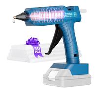 Powtree Pistola de pegamento caliente inalámbrica para Makita 18 V batería (sin batería), pistola de pegamento caliente, calentamiento rápido de 90 segundos, pistola de pegamento para manualidades