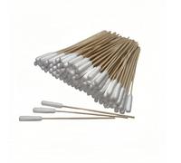 Powuthy 100 hisopos de algodón de 6 pulgadas de largo, adecuados para limpieza de orejas de mascotas/cuidado de heridas, también para limpieza electrónica, maquillaje, etc.