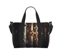 Powzjzw - Bolsa de viaje cruzada de cobre antiguo para fin de semana, bolsas de transporte para mujeres, bolsas de hospital para trabajo de parto y parto durante la noche, Black, Talla única