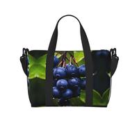 Powzjzw - Bolsa de viaje de arándanos mullidos, bolsas de mano de mano de mano para mujer, bolsas de hospital para trabajo de parto y parto, bolsa de equipaje durante la noche, Black, Talla única