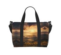 Powzjzw - Bolsa de viaje para el sol y la mañana, para fin de semana, para mujer, bolsas de hospital para trabajo de parto y parto, bolsa de equipaje durante la noche, Black, Talla única