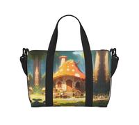 Powzjzw - Bolsa de viaje para sala de hongos, bolsa de mano de mano de semana para mujer, bolsas de hospital para trabajo de parto y parto, bolsa de equipaje durante la noche, Black, Talla única