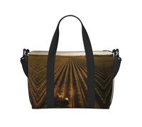 Powzjzw Land of Hope - Bolsa de viaje para fin de semana para mujer, bolsas de hospital para trabajo de parto y parto, bolsa de equipaje durante la noche, Black, Talla única