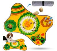POWZOO Alfombra Olfativa Perros,Alfombra Olfato Perro,Estera de Alimentación Lenta Portátil para Entrenamiento de Forrajeo,Juego Inteligencia Perros Juguete Interactivo Snuffle Mat para Perros