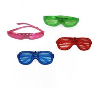 POWZOO Gafas Luminosas Led,12 Gafas Luminosas Para Fiestas,Juego De Gafas De Fiesta De NeóN,Gafas Con Luces Led Fiesta De Raves Para CumpleañOs Carnaval Navidad Decoraciones Para Fiestas De Halloween