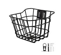 POXZSFX Cesta para bicicleta infantil, apta para la mayoría de bicicletas, fácil de guardar, ideal para un día divertido en el parque, que garantiza durabilidad y suavidad, Negro, 15 x 9.5 x 23 cm