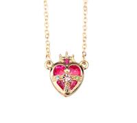 POYAMUSE Collar con colgante de estrella guardiana de Sailor Moon para mujeres y niñas, joyería de cosplay Tsukino Usagi, Zinc, Metal