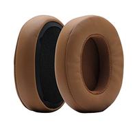 Poyatu Almohadillas de repuesto compatibles con auriculares Bluetooth Skullcandy Crusher/ANC/EVO, Hesh 3 & Evo & ANC inalámbricos, espuma de memoria, gris/marrón claro