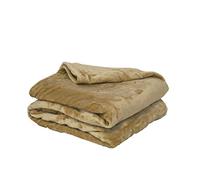 Poyet Motte microflanelle Protectora poliéster Beige, poliéster, Beige, 220x180 cm