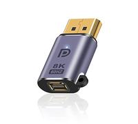 Poyiccot Adaptador Displayport a Mini Displayport 8K, adaptador Displayport macho a Mini Displayport hembra, adaptador DP 1.4V a Mini DP, adaptador Mini Displayport 1.2 para PC, Surface Pro, monitor,