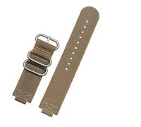 POYNMRE 18 mm Compatible con Casio PRG-250 PRG-260/500/550 correa de reloj PRW25500/5100/5000/3500 correa de nailon pulsera transpirable impermeable for hombres(Khaki silver)