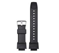 POYNMRE Accesorios de reloj for Casio Protrek PRG-270 PRG 270 Correa for hombre deportiva caucho con hebilla pasador(Black-S)