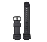 POYNMRE Accesorios de reloj for Casio Protrek PRG-270 PRG 270 Correa for hombre deportiva caucho con hebilla pasador(Black-B)