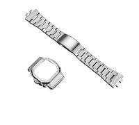 POYNMRE Accesorios del kit de diamantes compatibles con Casio Gshock GMW-B5000, caja metal, GMW B5000, bisel modificado, correa reloj for hombre, acero inoxidable(Steel band case)