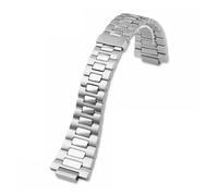 POYNMRE Accesorios for relojes Correa compatible con Patek Philippe Nautilus 5711/5726 Correa de reloj de acero fino Pulsera convexa de acero inoxidable for hombres 25 * 13 mm(Silver)
