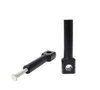 POYNMRE Adaptador de Abrazadera de Montaje for elevadores de Manillar de Motocicleta universales de 22 mm y 25 mm, de Aluminio, Compatible con Suzuki, Honda, Yamaha y Harley.(Flat 25MM Black)