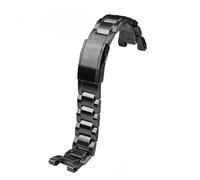 POYNMRE Banda de vigilancia de acero inoxidable compatible con la serie Casio Steel Heart GST GST-B100/410/W100/S110 GST-210 GST-W300 Reloj Pulsera de correa(Noir)