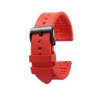POYNMRE Banda de vigilancia Fluorubber de 23 mm de 24 mm compatible con Casio PRW-6600 PRG-600 Strap PRW-60 PRW-30 PRW-50 PRW-70YT Sports Watch Watch Pulsera(Red-black,23mm)