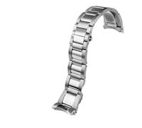 POYNMRE Cadena de reloj de extremo curvo de 23 mm compatible con Blancpain 50 Fathoms Series 5000 5015 Correa de reloj de acero inoxidable con arco sólido for hombre