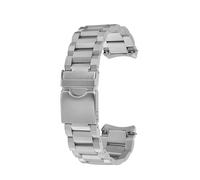 POYNMRE Cadena de reloj extremo curvo 1853 for hombre, compatible con Tisso T125, correa acero inoxidable T125617A, metal Black Knight 22 mm(Silver)