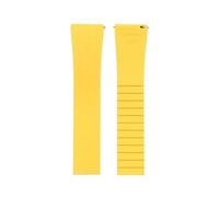 POYNMRE Cierre desplegable de reloj 18-21 mm con resorte doble clic y liberación rápida, correa acero inoxidable 316L lujo, hebilla plegable(Yellow No buckle,20mm)