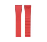 POYNMRE Cierre desplegable de reloj 18-21 mm con resorte doble clic y liberación rápida, correa acero inoxidable 316L lujo, hebilla plegable(Red No buckle,18mm)
