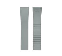 POYNMRE Cierre desplegable de reloj 18-21 mm con resorte doble clic y liberación rápida, correa acero inoxidable 316L lujo, hebilla plegable(Grey Silver buckle,21mm)