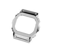 POYNMRE Compatible con Casio DW5600 GW-B5600 GW-M5610 Caja de acero inoxidable sólido modificado Correa Pulsera metal Cadena reloj for hombre(Silver-case,For DW-5600)