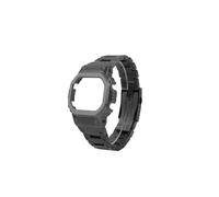 POYNMRE Compatible con Casio DW5600 GW-B5600 GW-M5610, correa de reloj aleación titanio modificado, GM5600, pulsera metal, cadena for hombre(Black strap-case,For GW-B5600)