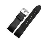 POYNMRE Compatible con Casio EFR-552D EFR-303 EFR-304 EQB-501 EFS-S500 Nueva correa de reloj deportiva impermeable de caucho fluorado de silicona suave de 22 mm(B black-silver)