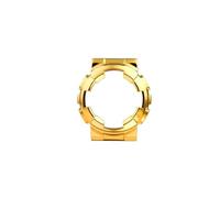 POYNMRE Compatible con Casio G-SHOCK GA-110 100 120 140 Caja con correa de reloj resistente al agua de acero inoxidable sólido pulsera de correa de reloj plateada dorada negra(Gold watch case)