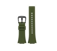 POYNMRE Compatible con Casio G-SHOCK GA110 GM110 GM-110GB Correa de reloj de silicona pequeña de acero Cannon Bloqueo de color rojo azul Correa de reloj de resina naranja(Army green black)