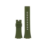 POYNMRE Compatible con Casio G-SHOCK GA110 GM110 GM-110GB Correa de reloj de silicona pequeña de acero Cannon Bloqueo de color rojo azul Correa de reloj de resina naranja(Army green NO buckle)
