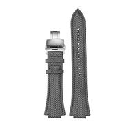 POYNMRE Compatible con correa de reloj Casio Edifice acero inoxidable y metal Farm Oak EFB-680 for hombre 5579, cadena 14 mm, pulsera hebilla plegable(Gray silver Folding)