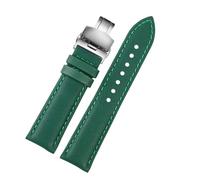POYNMRE Compatible con Tag Heuer F1 Citizen Correa de buceo Correa de reloj de tela de lona deportiva Reloj de cuero de nailon for hombre Pulsera azul naranja 20 21 mm 22 mm(Green Bsilver,20mm)