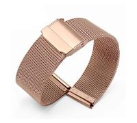 POYNMRE Compatible con Tissot 1853 Lelock T41/T143 Milan Mesh Belt T019 Correa de reloj de acero inoxidable compatible con hombres y mujeres Correa de reloj de acero de precisión 20(Rose gold,20mm)