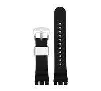 POYNMRE Compatible con Tissot Racing Series T115 Correa de reloj de silicona con hebilla de acero inoxidable T115.417 Accesorios for reloj de hombre Correa impermeable de 22 mm(Silver Yellow)