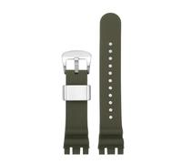 POYNMRE Compatible con Tissot Racing Series T115 Correa de reloj de silicona con hebilla de acero inoxidable T115.417 Accesorios for reloj de hombre Correa impermeable de 22 mm(Silver white)