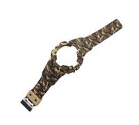 POYNMRE Conjunto de bisel y correa camuflaje integrados compatibles con Casio GA100 GA110 GA120 GA14 Correa reloj impermeable(Camo Light Brown)