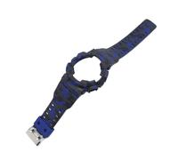 POYNMRE Conjunto de bisel y correa camuflaje integrados compatibles con Casio GA100 GA110 GA120 GA14 Correa reloj impermeable(Camo Blue)