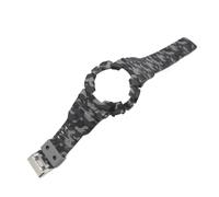 POYNMRE Conjunto de bisel y correa camuflaje integrados compatibles con Casio GA100 GA110 GA120 GA14 Correa reloj impermeable(Camo light gray)