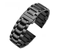 POYNMRE Correa de acero inoxidable 18 mm, 20, 22 y 24 compatible con Casio EDIFICE EFV-540, EFV-500, BEM501, EFS-S510, EFB-650 ECB900(Style C-black,18mm)