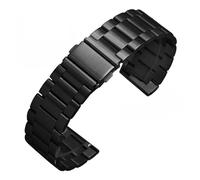 POYNMRE Correa de acero inoxidable 18 mm, 20, 22 y 24 compatible con Casio EDIFICE EFV-540, EFV-500, BEM501, EFS-S510, EFB-650 ECB900(Style D-black,20mm)