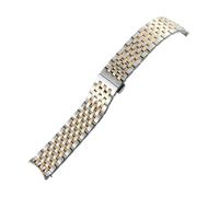 POYNMRE Correa de acero inoxidable 20 mm compatible con Tissot T063, extremo curvo sólido, compatible pulseras hombre T063610 y T063617(Silver rose)