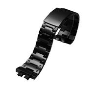 POYNMRE Correa de acero inoxidable compatible con Casio GMW-B5000, GM-B2100, GMB2100, GMC-B2100 y MRG-B2100D. metal dorado negro for hombre(Noir,For GM-B2100)