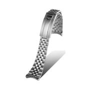 POYNMRE Correa de acero precisión compatible con TUDOR Biwan Series M7941A1A0RU/M79733N for hombre, boca curva y cinco esferas, 21 mm 22(Silver,21mm)
